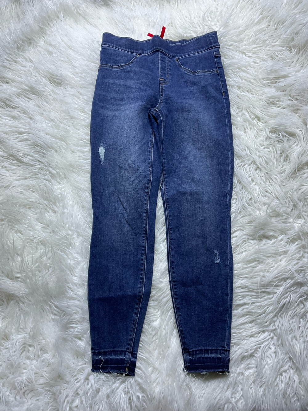 Spanx Distressed Skinny Jeans Petite Pants